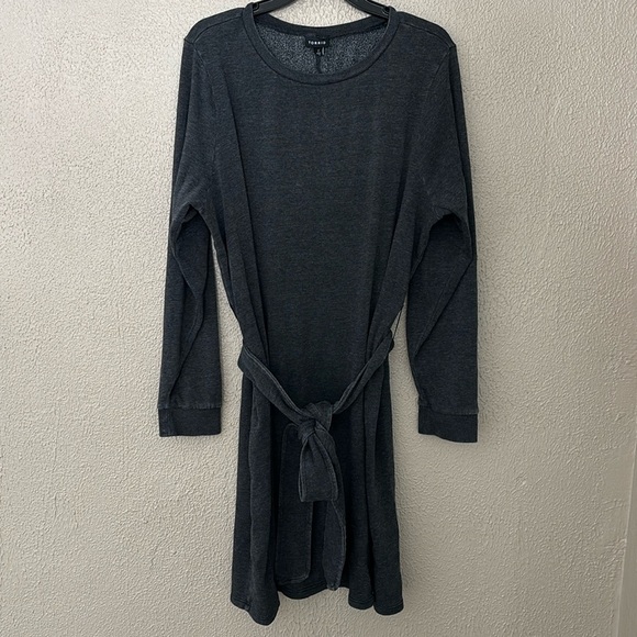 Women’s Plus Size Torrid Sweatshirt dress with tie, size 2/2X, gray - Picture 1 of 7